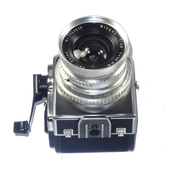 Hasselblad Super Wide C camera with VF & 3 film backs, finder, filter,cap.strap, Magnifying Hood/Chimney Finder Ex++ / Free Shipping