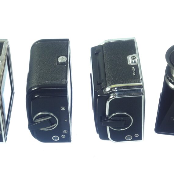 Hasselblad Super Wide C camera with VF & 3 film backs, finder, filter,cap.strap, Magnifying Hood/Chimney Finder Ex++ / Free Shipping