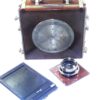Deardorf 4x5 wooden camera Ex++ with Schneider 210/5,6 Symmar lens, film holder, glass back Nice Ex++/Mint- Set