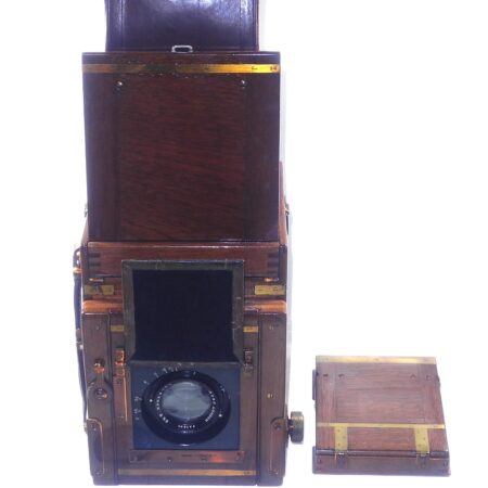 Ross Wooden camera with Ross London 6 1/2 in XPRES F4,5 Lens w/backs,cap, Ross original case, working complete camera in Ex++condition / free shipping