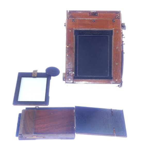 Ross Wooden camera with Ross London 6 1/2 in XPRES F4,5 Lens w/backs,cap, Ross original case, working complete camera in Ex++condition / free shipping