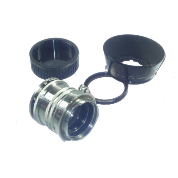 Nikon 5cm f1,4 Nikkor-S-C lens with Leica M mount adapter, And Nikon original hood, filter Ex++/M- / Free shipping