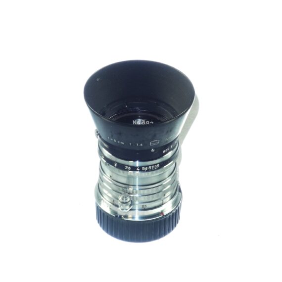 Nikon 5cm f1,4 Nikkor-S-C lens with Leica M mount adapter, And Nikon original hood, filter Ex++/M- / Free shipping