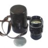 Canon 100/2 Canon LTM black lens with Canon leather case & Canon Hood and caps Ex++ / Free Shipping