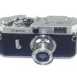 Canon P Rangefinder chrome camera with 50/3,5 Elmar Collapsible lens Ex++