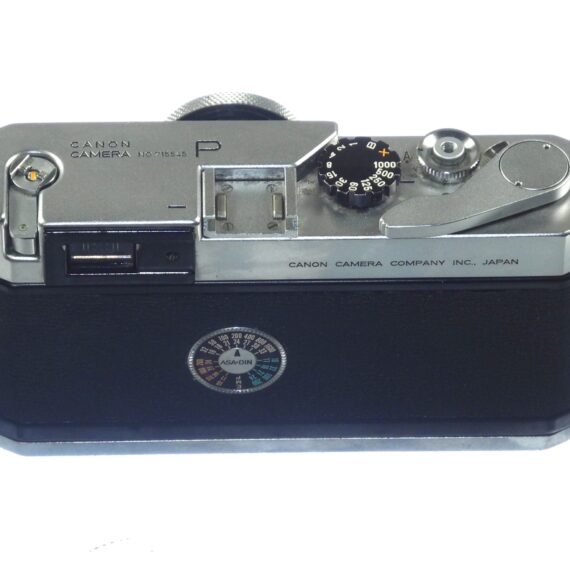 Canon P Rangefinder chrome camera with 50/3,5 Elmar Collapsible lens Ex++