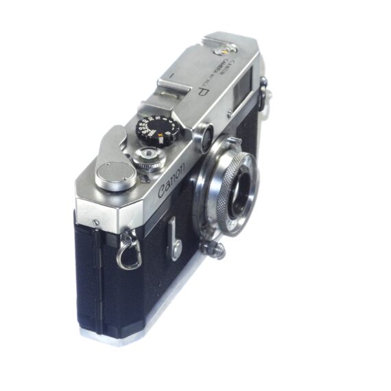 Canon P Rangefinder chrome camera with 50/3,5 Elmar Collapsible lens Ex++