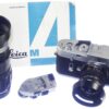 Leica M4 chrome Ex+ camera with Leica 50mm Leica hood,caps,Leica camera case Ex++ / free shipping