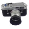 Leica M4 silver chrome camera with Leica 50/1,4 Summilux chrome "Wetzlar" lens sold with hood,caps, cases Mint/- set