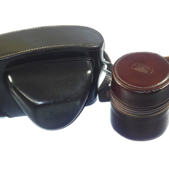 Leica M4 silver chrome camera with Leica 50/1,4 Summilux chrome "Wetzlar" lens sold with hood,caps, cases Mint/- set