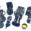Hasselblad 500 C/M camera with Hasselblad 50mm,150mm, A12 & A24 backs, filters, hoods,strap,caps, in black sytem case Mint- / Free Shipping (USA)Mint- / Free Shipping
