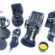 Hasselblad 500 C/M camera with Hasselblad 50mm,150mm, A12 & A24 backs, filters, hoods,strap,caps, in black sytem case Mint- / Free Shipping (USA)Mint- / Free Shipping