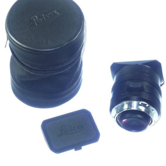 Leica 35/ 1.4 Summilux-M ASPH. Black (E46) FLE #11663 w/Leica hood, caps, leather case, filter Mint/- Free Shipping