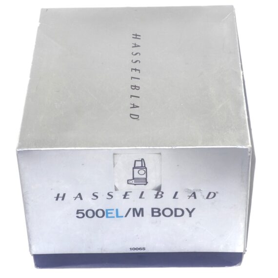 Hasselblad 500EL/M Chrome Camera W/original box, strap, cap, cable, manual- latest battery Mint- / Free Shipping