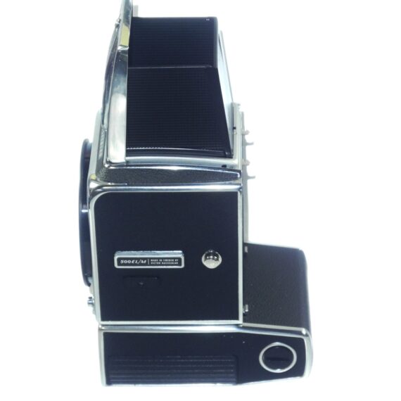 Hasselblad 500EL/M Chrome Camera W/original box, strap, cap, cable, manual- latest battery Mint- / Free Shipping