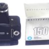Hasselblad 500EL/M Black Camera with A12 magazine, Mag hood & 150mm black lens Ex++