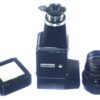 Hasselblad 500EL/M Black Camera with A12 magazine, Mag hood & 150mm black lens Ex++