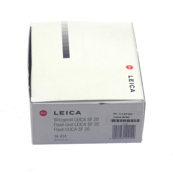 Leica SF20 Flash Cat #14414 sold with Leica box, case, Leica manual Mint-