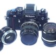 Nikon F3 HP camera with 2 Nikon lenses 55/2.8 Micro Nikkor & 24/2,8 Nikkor, Plus Nikon M2 Extension ring Ex++ / Free Shipping