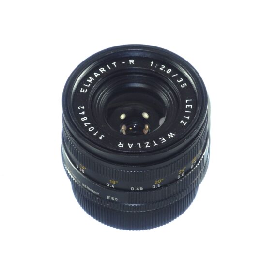 Leica 35/2,8 Elmarit-R Late version, 3 cam (E55) with box, caps Cat # 11231 Ex++/M- / Free Shipping
