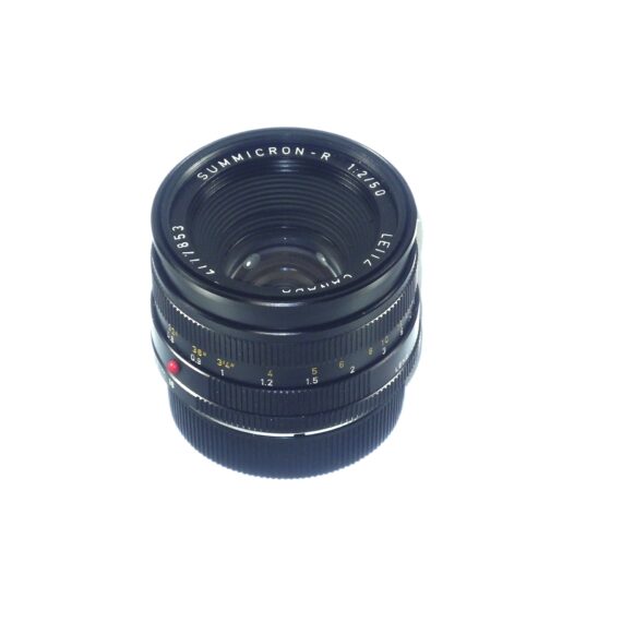 Leica 50mm f/2 Summicron‑R (Type II, E55, Built‑in Hood, Leitz Canada) with caps,box Mint- / Free Shipping