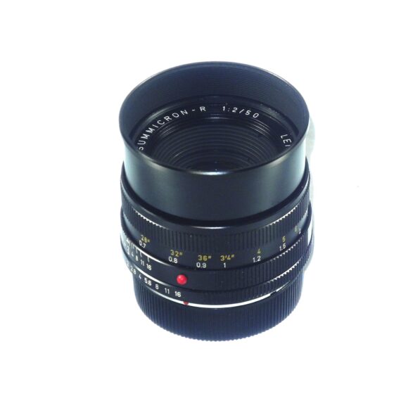 Leica 50mm f/2 Summicron‑R (Type II, E55, Built‑in Hood, Leitz Canada) with caps,box Mint- / Free Shipping