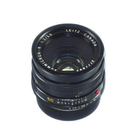 Leica 50mm f/2 Summicron‑R (Type II, E55, Built‑in Hood, Leitz Canada) with caps,box Mint- / Free Shipping