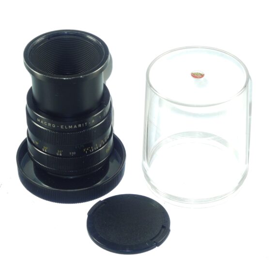 Leica 60/2.8 Macro-Elmarit-R, Version 2 Cat # 11212 w/original box, caps , plastic case, Ex/+