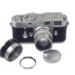 Leica M3 double stroke camera with Leica 50/2 Rigid Summicron ,with Leica case, cap, metal hood, filter (circa 1957) Just overhauled Ex+/++ Free Shipping