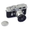 Leica M3 double stroke camera with Leica 50/2 Rigid Summicron ,with Leica case, cap, metal hood, filter (circa 1957) Just overhauled Ex+/++ Free Shipping