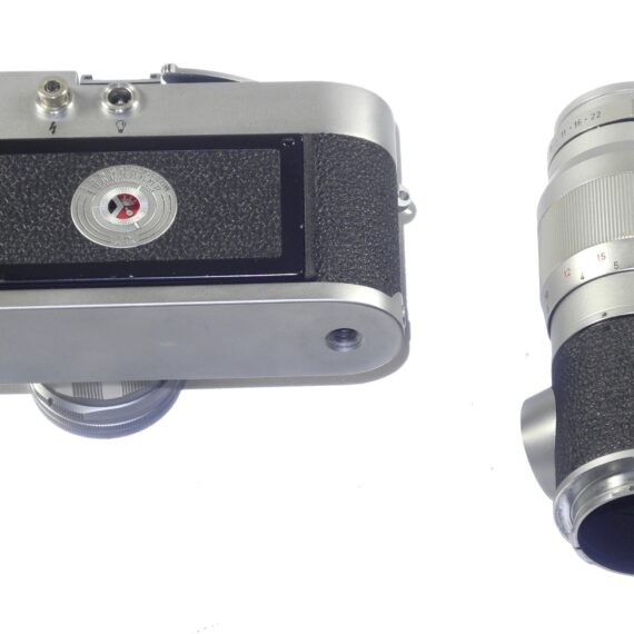 Leica M3 Single Stroke (1953, 3rd Type) + Summicron 50mm f/2 Rigid (1963) + Elmar 135mm f/4 (1961) and accessories / Fully CLA’d / EX++ / Free shipping