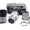 Leica M3 Single Stroke (1953, 3rd Type) + Summicron 50mm f/2 Rigid (1963) + Elmar 135mm f/4 (1961) and accessories / Fully CLA’d / EX++ / Free shipping