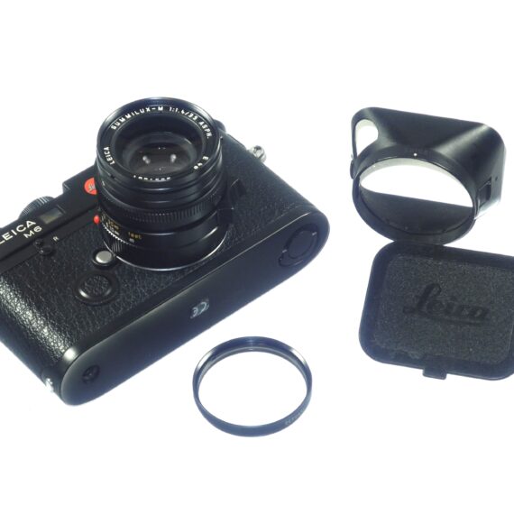 Leica M6 TTL Black Camera with Leica 35mm f/1.4 Summilux‑M ASPH lens Sold w/boxes, caps, Billingham M small system case, and half case Near‑Mint  camera Set / Free Shipping