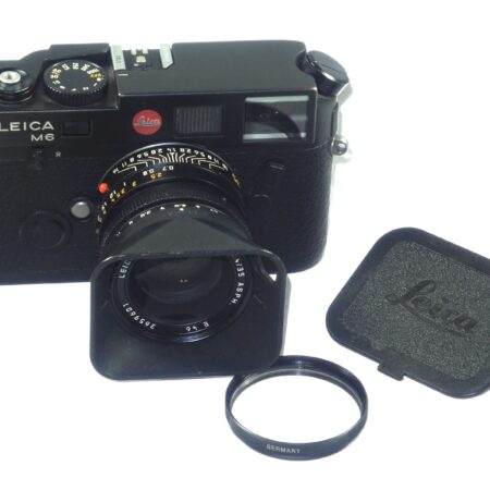 Leica M6 TTL Black Camera with Leica 35mm f/1.4 Summilux‑M ASPH lens Sold w/boxes, caps, Billingham M small system case, and half case Near‑Mint  camera Set / Free Shipping