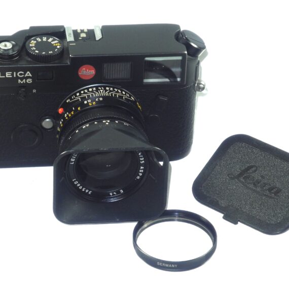 Leica M6 TTL Black Camera with Leica 35mm f/1.4 Summilux‑M ASPH lens Sold w/boxes, caps, Billingham M small system case, and half case Near‑Mint  camera Set / Free Shipping