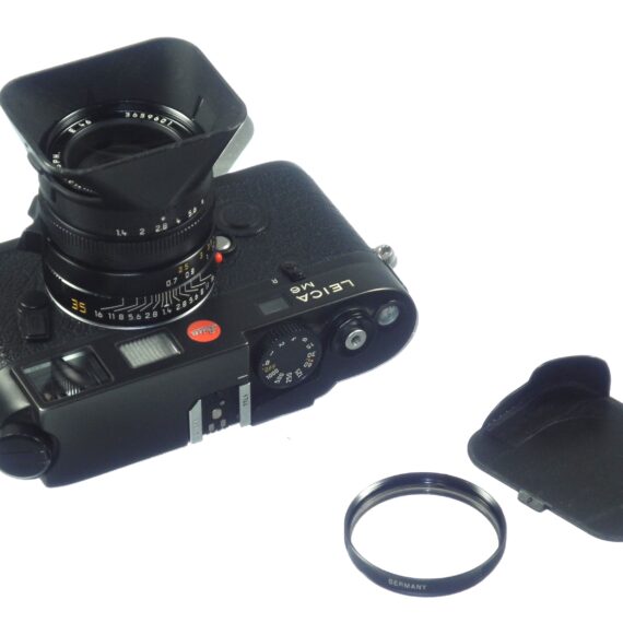 Leica M6 TTL Black Camera with Leica 35mm f/1.4 Summilux‑M ASPH lens Sold w/boxes, caps, Billingham M small system case, and half case Near‑Mint  camera Set / Free Shipping