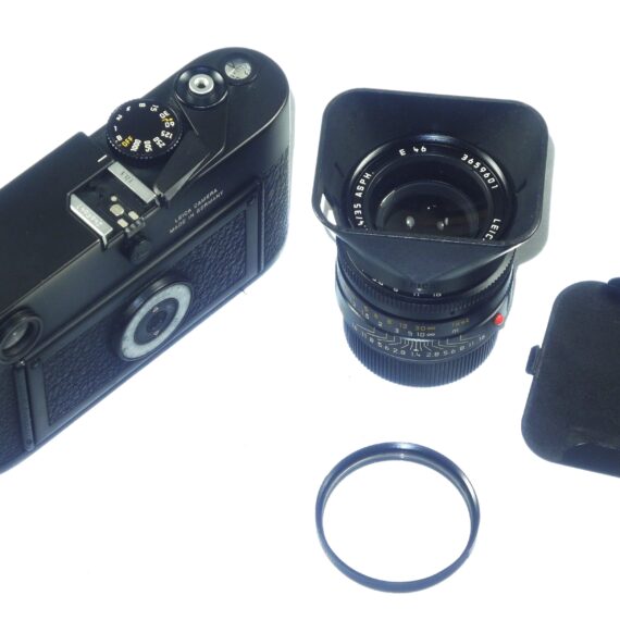 Leica M6 TTL Black Camera with Leica 35mm f/1.4 Summilux‑M ASPH lens Sold w/boxes, caps, Billingham M small system case, and half case Near‑Mint  camera Set / Free Shipping