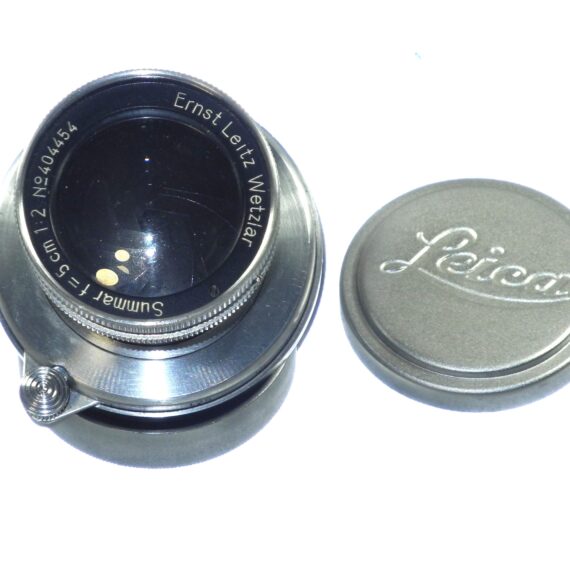 Leica 50/2 Summar (circa 1937) with Leica caps Ex+/Ex++
