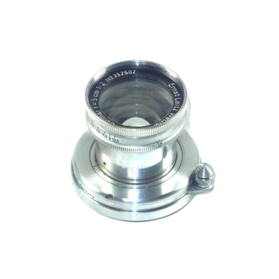 Leica 50/2 Summar chrome lens (circa 1937) Ex/+