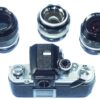 Nikon F2 Chrome (Circa 1972) + 50mm f/1.4 Nikkor‑S Auto + 28mm f/2 Nikkor‑N Auto + 105mm f/2.5 Nikkor — EX++ / Mint‑ Nice Vintage Outfit / Free Shipping