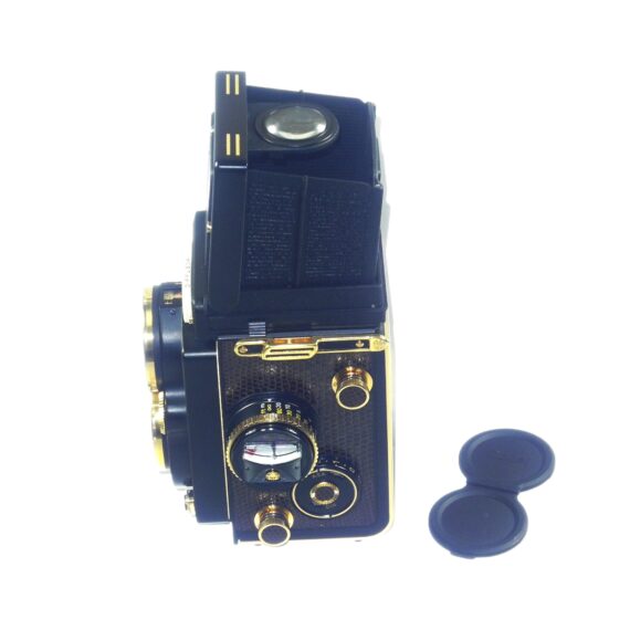 Rollei Aurum TLR Limited Edition Like New camera set with complete presentation Original Box, Wooden Case, Special Strap, Camera Cap, Manuals, Warranty Cards / Free Shipping