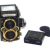 Rollei Aurum TLR Limited Edition Like New camera set with complete presentation Original Box, Wooden Case, Special Strap, Camera Cap, Manuals, Warranty Cards / Free Shipping