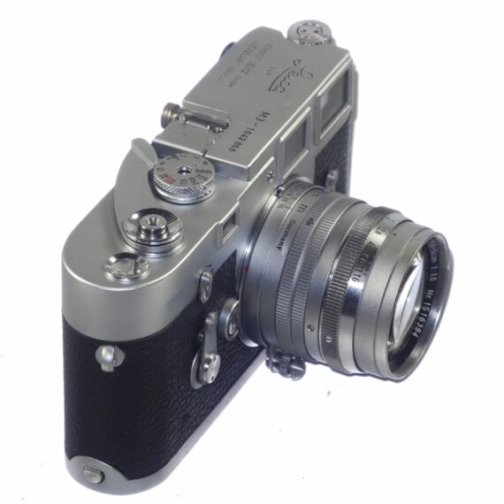 Leica M3 single Stroke (1961) camera sold with Leica 50/1,5 Summarit this set was just fully overhauled Ex+/Ex++ Free Shipping