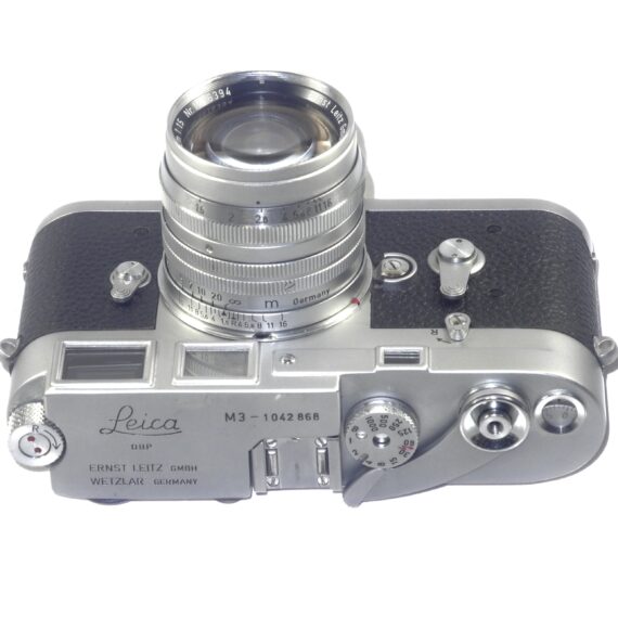 Leica M3 single Stroke (1961) camera sold with Leica 50/1,5 Summarit this set was just fully overhauled Ex+/Ex++ Free Shipping