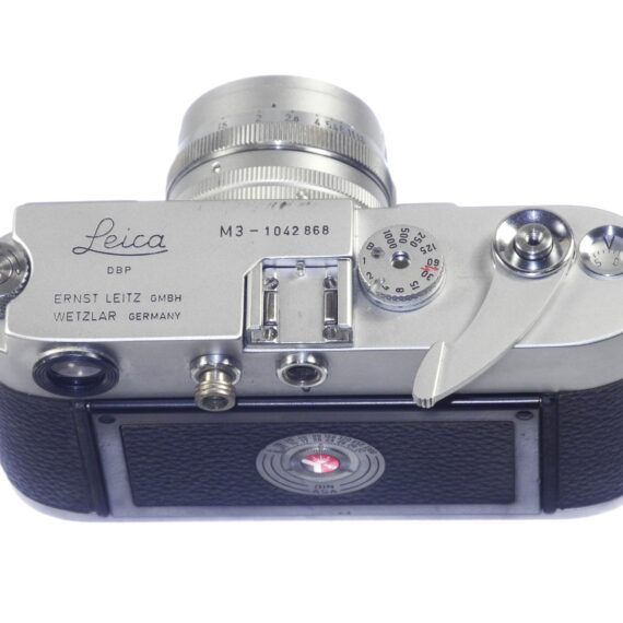 Leica M3 single Stroke (1961) camera sold with Leica 50/1,5 Summarit this set was just fully overhauled Ex+/Ex++ Free Shipping