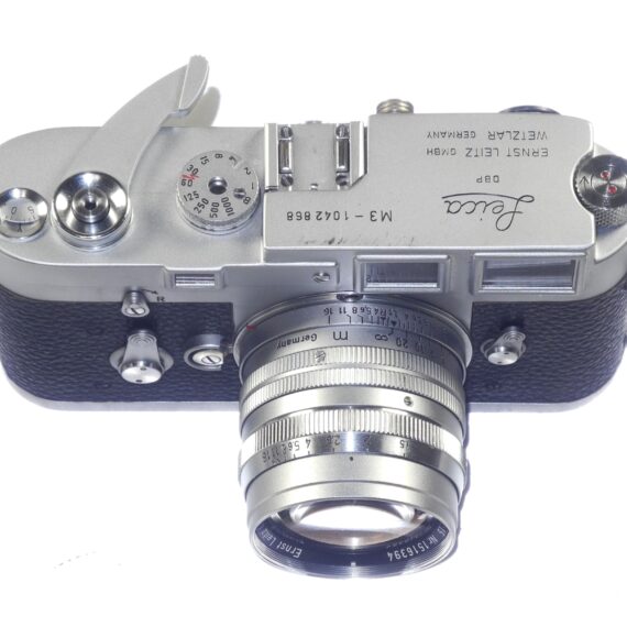 Leica M3 single Stroke (1961) camera sold with Leica 50/1,5 Summarit this set was just fully overhauled Ex+/Ex++ Free Shipping